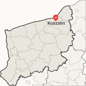 Koszalin na mapie