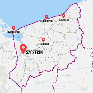 Szczecin na mapie