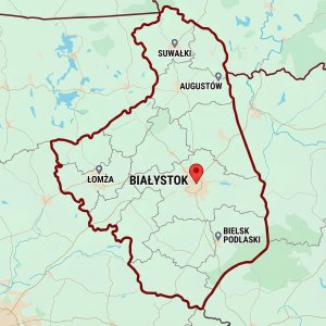 Mapa Białegostoku