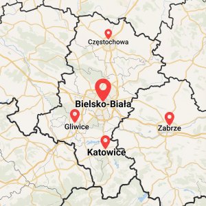 Mapa Bielsko-Białej