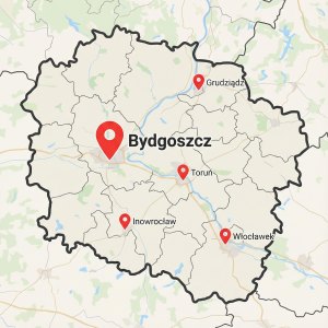 Bydgoszcz na mapie