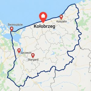 Mapa Kołobrzeg