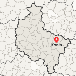 Konin na mapie