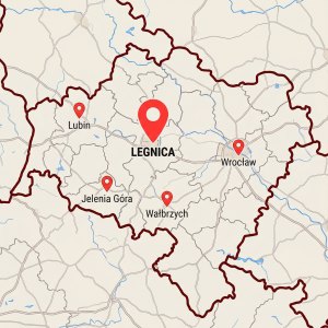 Mapa Legnicy