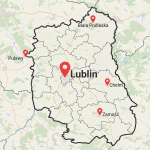 Mapa Lublina