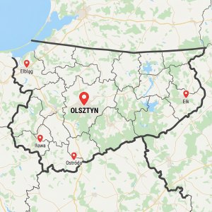 Olsztyn na mapie
