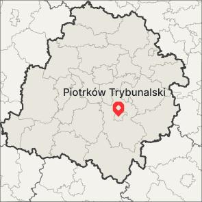 Piotrków Trybunalski na mapie