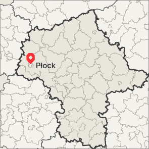 Płock na mapie