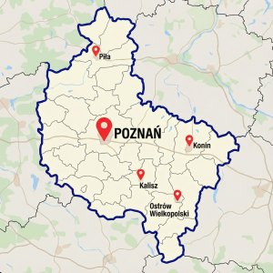 Mapa Poznania
