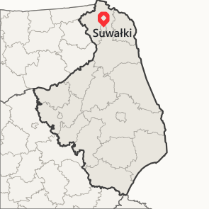 Suwałki na mapie