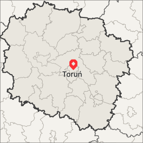Toruń na mapie