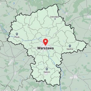 Warszawa na mapie